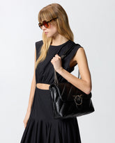 Large shoulder bag Love Bag Puff Maxi Quilt - Black | Pinko