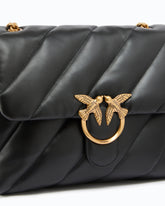 Große Umhängetasche Love Bag Puff Maxi Quilt - Schwarz | Pinko