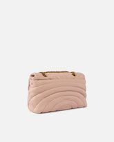 Große Umhängetasche Love Bag Puff mit Schmetterlingssteppung - Rosa | Pinko