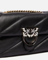 Gepolsterte Love Bag Puff Umhängetasche mit Schmuckverschluss PINKO Galleria - | Pinko