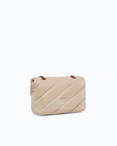 Small shoulder bag Love Bag Puff Maxi Quilt - Beige | Pinko
