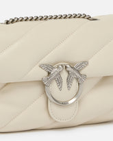 Small shoulder bag Love Bag Puff Maxi Quilt - White | Pinko