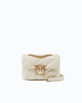 Small shoulder bag Love Bag Puff Maxi Quilt - White | Pinko