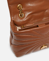 Love Bag Puff Butterfly mini nappa leather crossbody bag - Brown | Pinko
