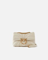 Umhängetasche Mini Love Bag Puff Butterfly aus Nappaleder - Weiß | Pinko