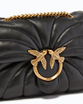 Love Bag Puff Butterfly mini nappa leather crossbody bag - Black | Pinko