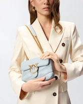 Baby shoulder bag Love Bag Puff Maxi Quilt - Light Blue | Pinko
