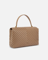Große Handtasche Lady Love Bag Puff Chevron - | Pinko
