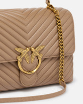 Große Handtasche Lady Love Bag Puff Chevron - | Pinko