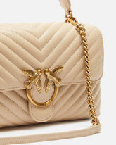 Medium handbag Love Bag Puff Chevron in nappa leather - | Pinko