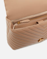 Medium handbag Love Bag Puff Chevron in nappa leather - | Pinko