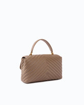 Lady Love Bag Puff medium handbag in chevron nappa leather - | Pinko