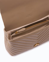 Lady Love Bag Puff medium handbag in chevron nappa leather - | Pinko