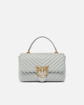 Medium handbag Love Bag Puff Chevron in nappa leather - | Pinko