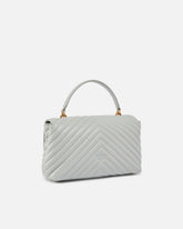 Lady Love Bag Puff medium handbag in chevron nappa leather - | Pinko