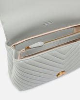 Lady Love Bag Puff medium handbag in chevron nappa leather - | Pinko
