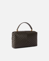 Lady Love Bag Puff medium handbag in chevron nappa leather - | Pinko