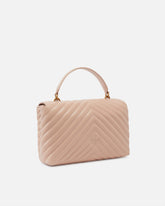 Lady Love Bag Puff medium handbag in chevron nappa leather - | Pinko