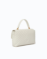 Mittlere Handtasche Lady Love Bag Puff aus Nappaleder mit Chevron - | Pinko