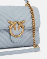 Kleine Lady Love Bag Puff Chevron Handtasche - Hellblau | Pinko