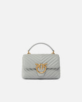 Kleine Lady Love Bag Puff Chevron Handtasche - Grau | Pinko