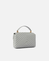 Kleine Lady Love Bag Puff Chevron Handtasche - Grau | Pinko