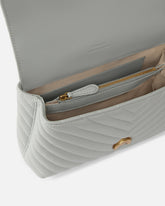 Kleine Lady Love Bag Puff Chevron Handtasche - Grau | Pinko