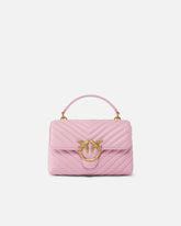 Mini handbag Lady Love Bag Puff Chevron - Light Pink | Pinko