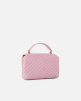 Mini handbag Lady Love Bag Puff Chevron - Light Pink | Pinko