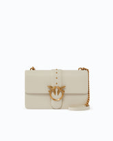 Medium shoulder bag Love Bag One Simply in leather - White | Pinko