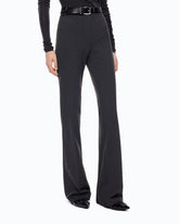 Flared ponte-knit trousers - Dark Grey | Pinko