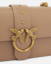 Small shoulder bag Love Bag One Simply in leather - Beige | Pinko