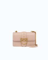 Small shoulder bag Love Bag One Simply in leather - Pink | Pinko