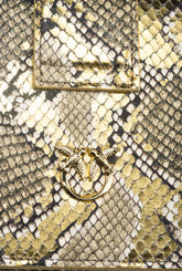 Mini Love Bag One Reptil Metallic PINKO Galleria - | Pinko