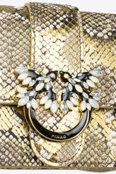 Mini Love Bag One Reptil Metallic PINKO Galleria - | Pinko