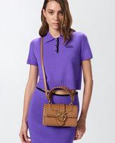 Kleine Henkeltasche Mini Love Bag aus Leder - | Pinko