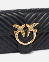 Geldbörse Love Bag One Wallet Fischgrat - Schwarz | Pinko