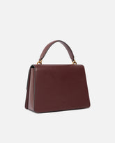 Medium handbag Love Bag Top Handle in leather - Burgundy | Pinko