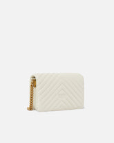 Small shoulder bag Love Bag Click Chevron - White | Pinko
