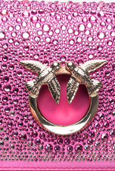 PINKO Galleria full-rhinestone Mini Love Bag Click - | Pinko