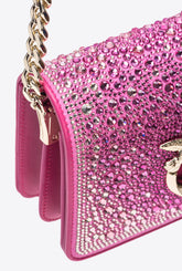 PINKO Galleria full-rhinestone Mini Love Bag Click - | Pinko