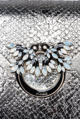 PINKO Galleria Mini Love Bag Click in punched reptile skin - | Pinko