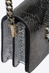 PINKO Galleria Mini Love Bag Click in punched reptile skin - | Pinko