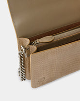 Umhängetasche Mini Love Bag aus glänzendem Reptilleder PINKO Galleria - | Pinko