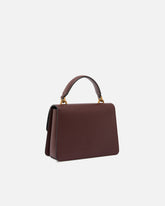 Mini handbag Love Bag Top Handle in leather - Burgundy | Pinko