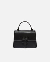 Mini Love Bag One Top Handle Light small handbag in shiny leather - | Pinko