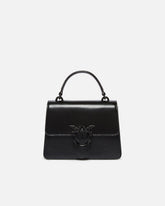 Mini Love Bag One Top Handle Light small handbag in shiny leather - | Pinko
