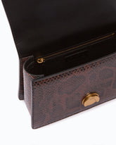 Mini Love Bag One Top Handle Light handbag in python-print leather with - | Pinko