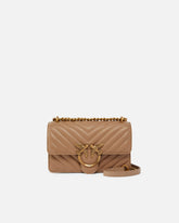 Small shoulder bag Love Bag One Chevron - Beige | Pinko