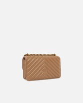 Small shoulder bag Love Bag One Chevron - Beige | Pinko